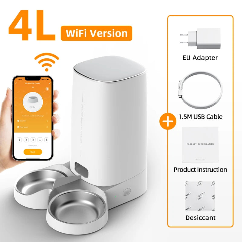 ROJECO Smart Automatic Pet Feeder