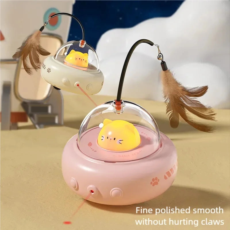Automatic UFO Cat Teaser Toy