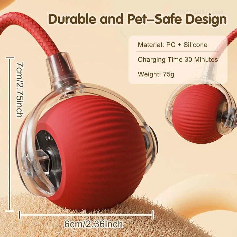 Smart Rolling Cat Ball with Moving Tail