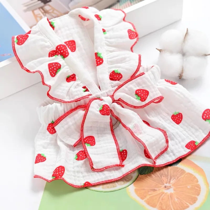 Strawberry Print Dress