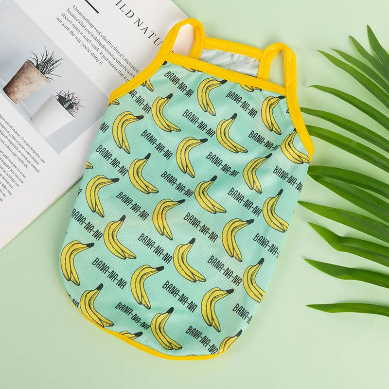 Fruit Print Breathable Vest Clothes