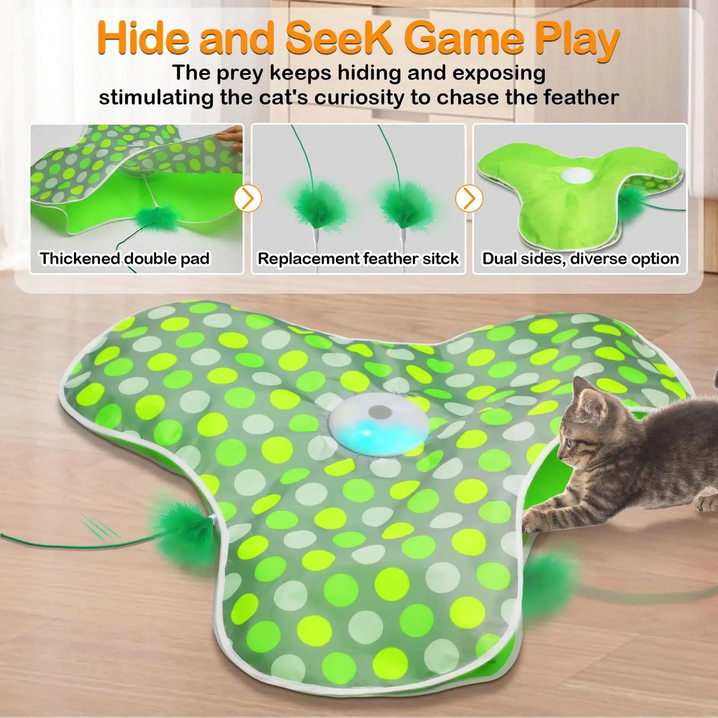 Interactive Hide & Seek Cat Toy
