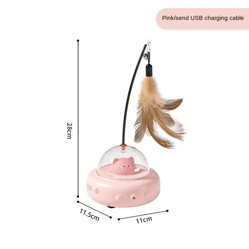 Automatic UFO Cat Teaser Toy