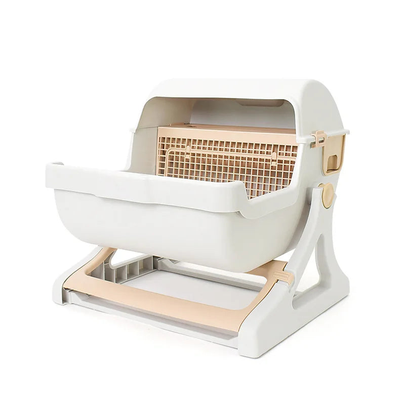 XXL Semi-Automatic Self-Cleaning Cat Litter Box – Spacious & Easy-Clean