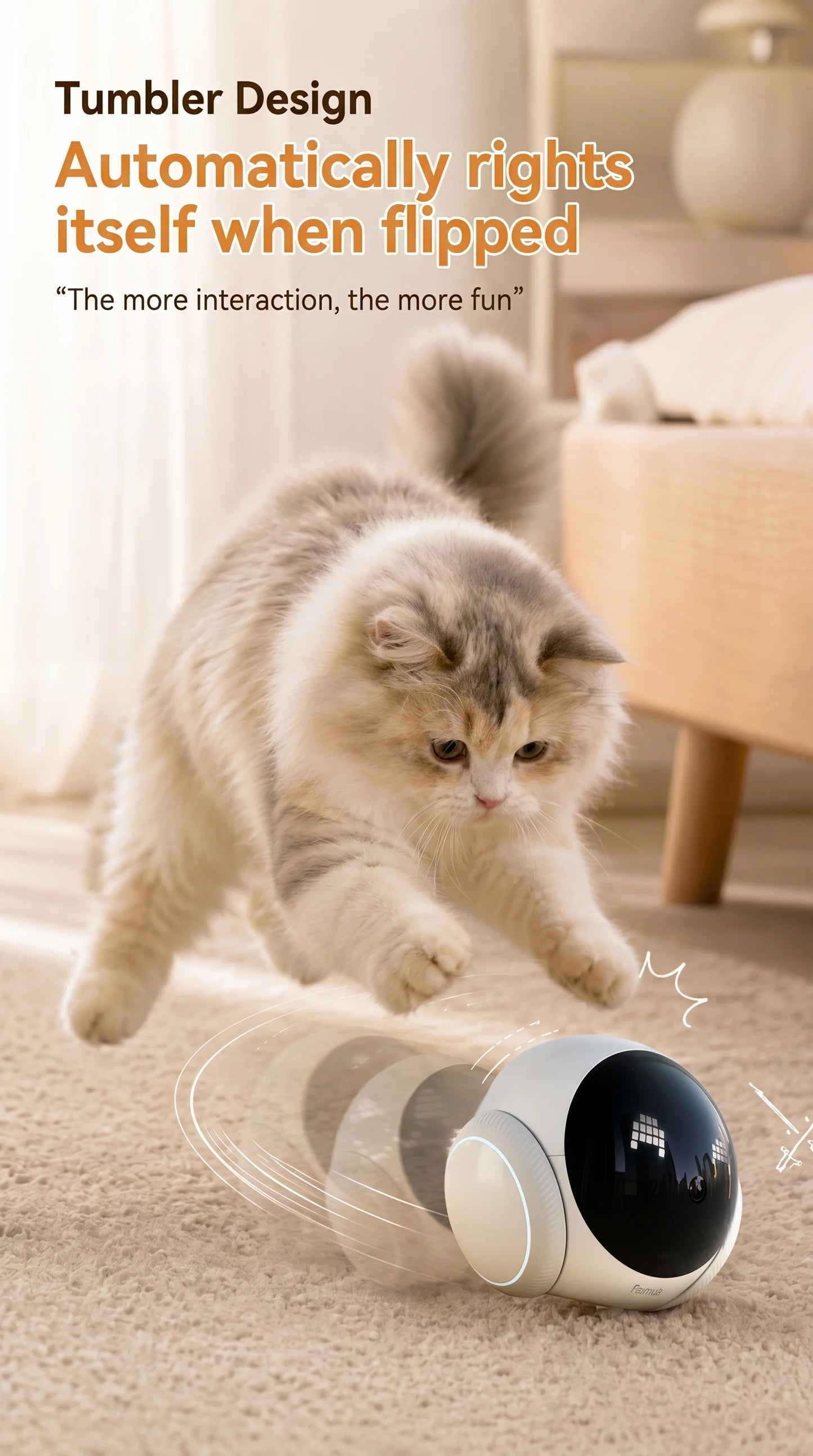 Famue Smart Pet Tracking Robot Camera