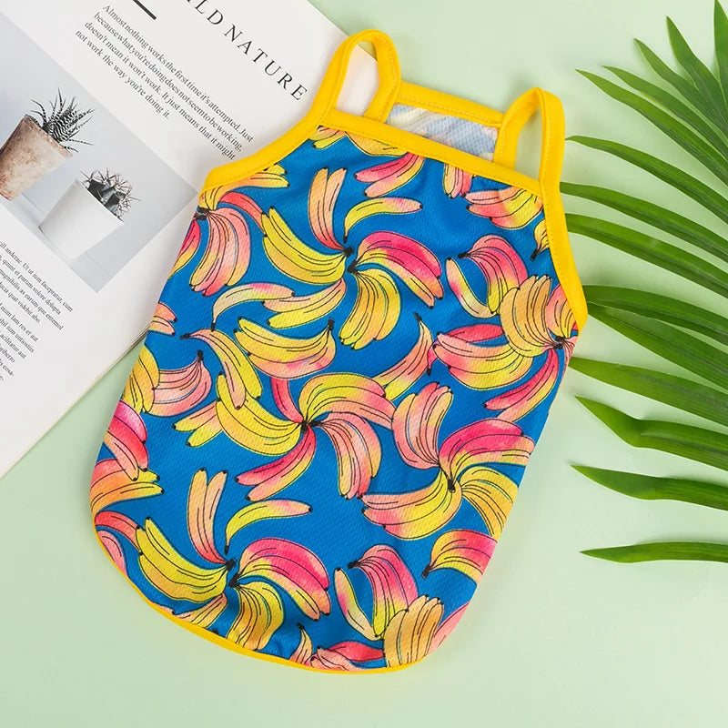 Fruit Print Breathable Vest Clothes