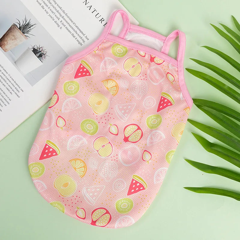 Fruit Print Breathable Vest Clothes
