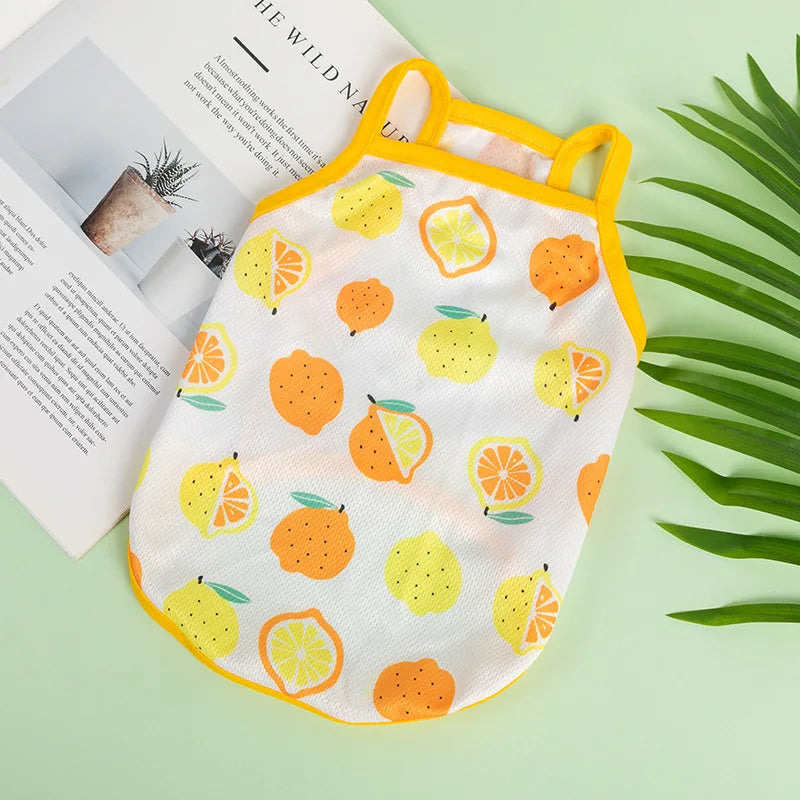 Fruit Print Breathable Vest Clothes