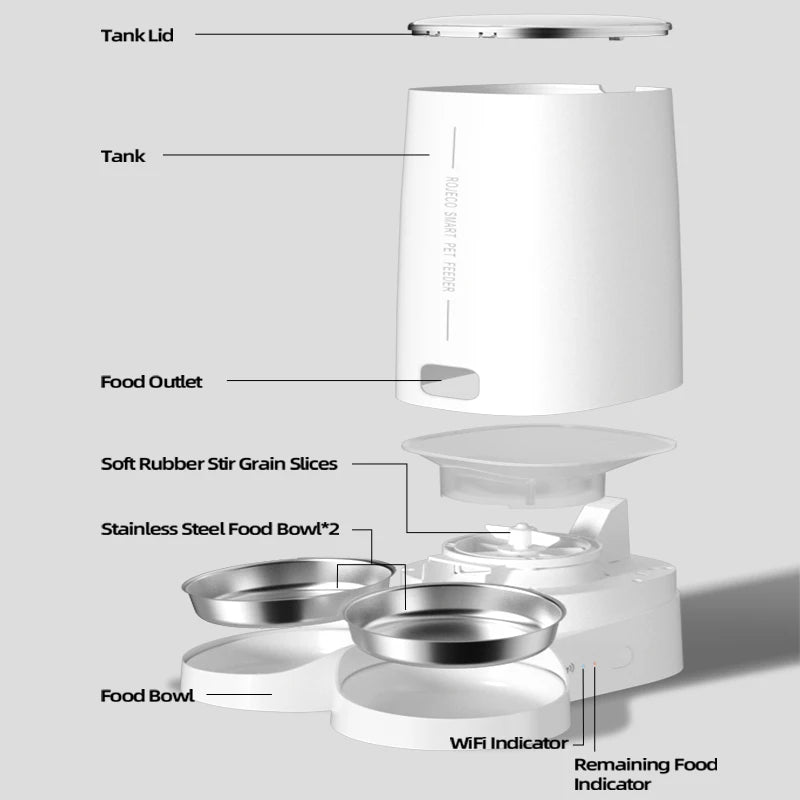 ROJECO Smart Automatic Pet Feeder