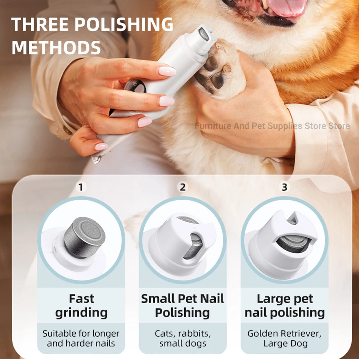 2-in-1 Pet Paw Trimmer & Nail Grinder