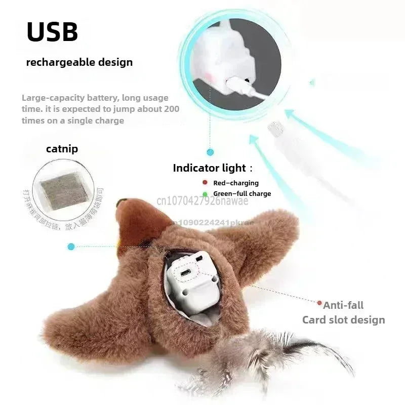 Rechargeable Chirping Bird Toy