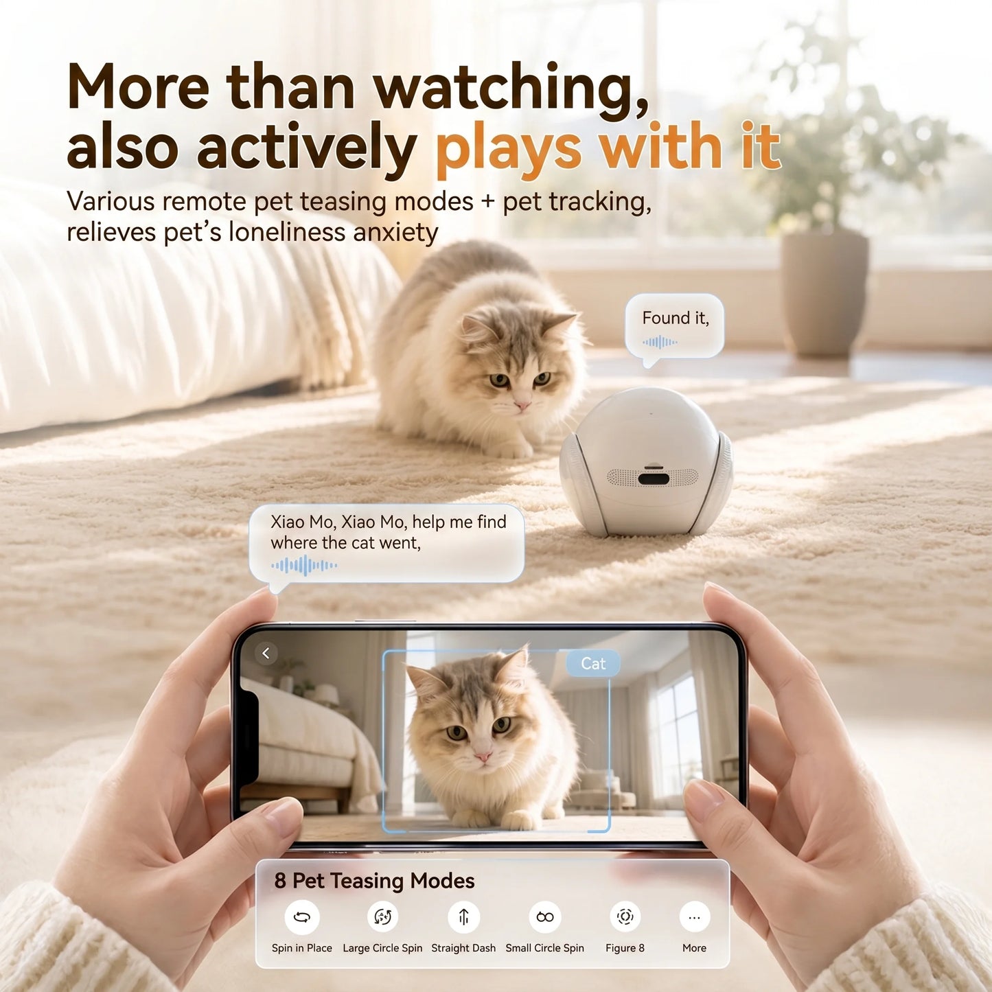 Famue Smart Pet Tracking Robot Camera