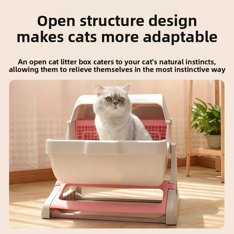 XXL Semi-Automatic Self-Cleaning Cat Litter Box – Spacious & Easy-Clean