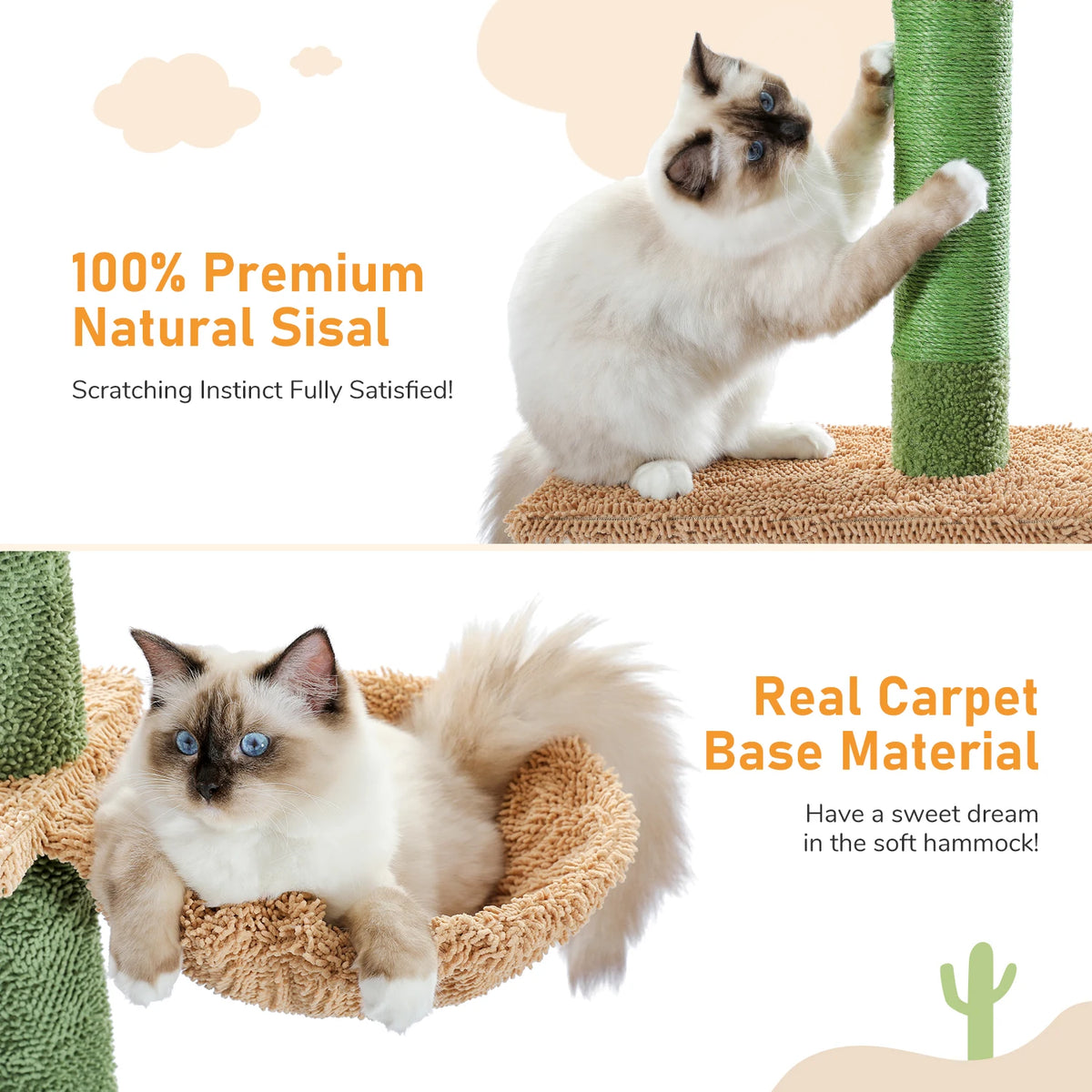Floor-to-Ceiling Cactus Cat Tree