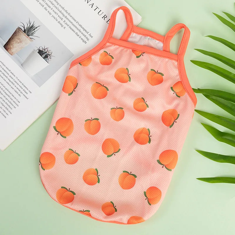 Fruit Print Breathable Vest Clothes
