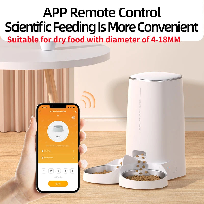ROJECO Smart Automatic Pet Feeder