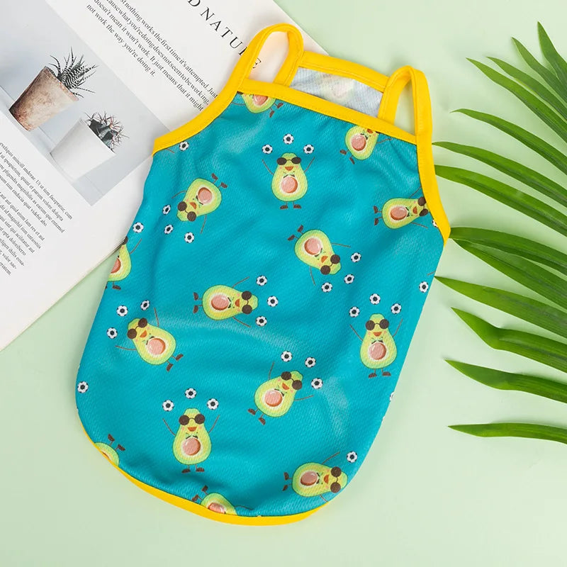 Fruit Print Breathable Vest Clothes