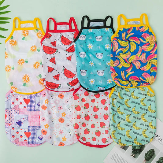 Fruit Print Breathable Vest Clothes